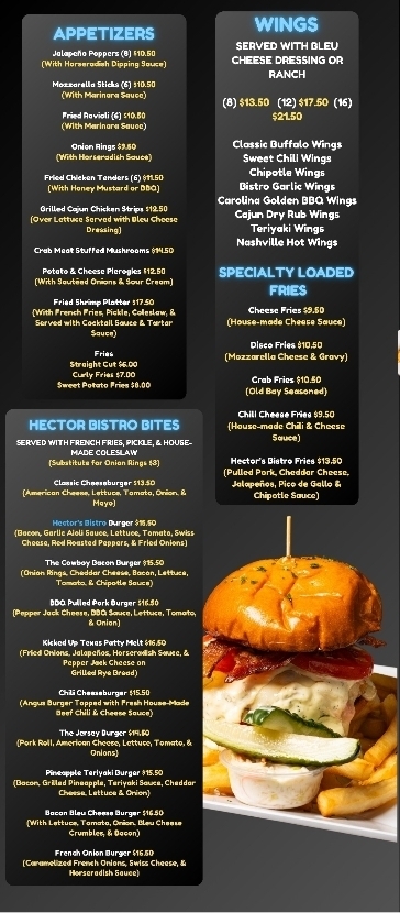 Hector's Bistro Menu